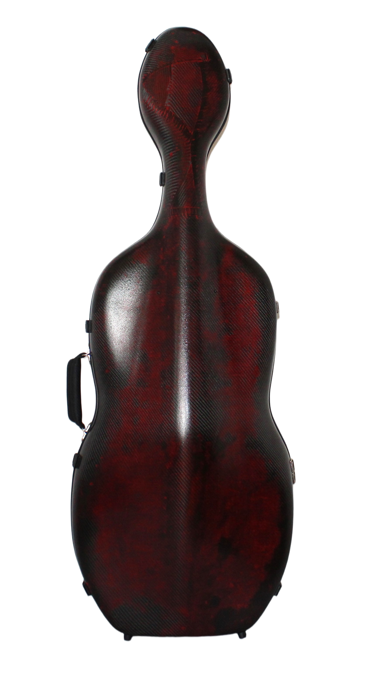 3D Red Carbon Fiber Cello Case