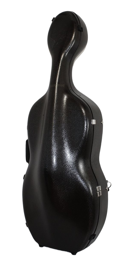 3D Black Carbon Cello Case
