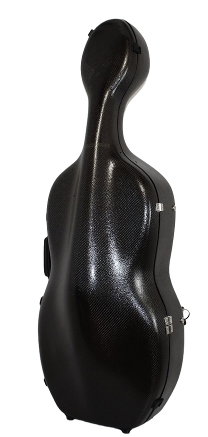 3D Black Carbon Cello Case
