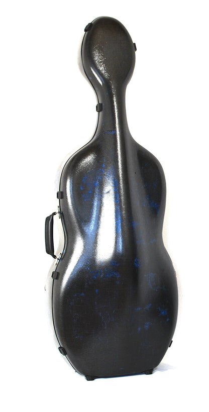 3D Blue Carbon Fiber Cello Case — Minor Cosmetic Imperfections