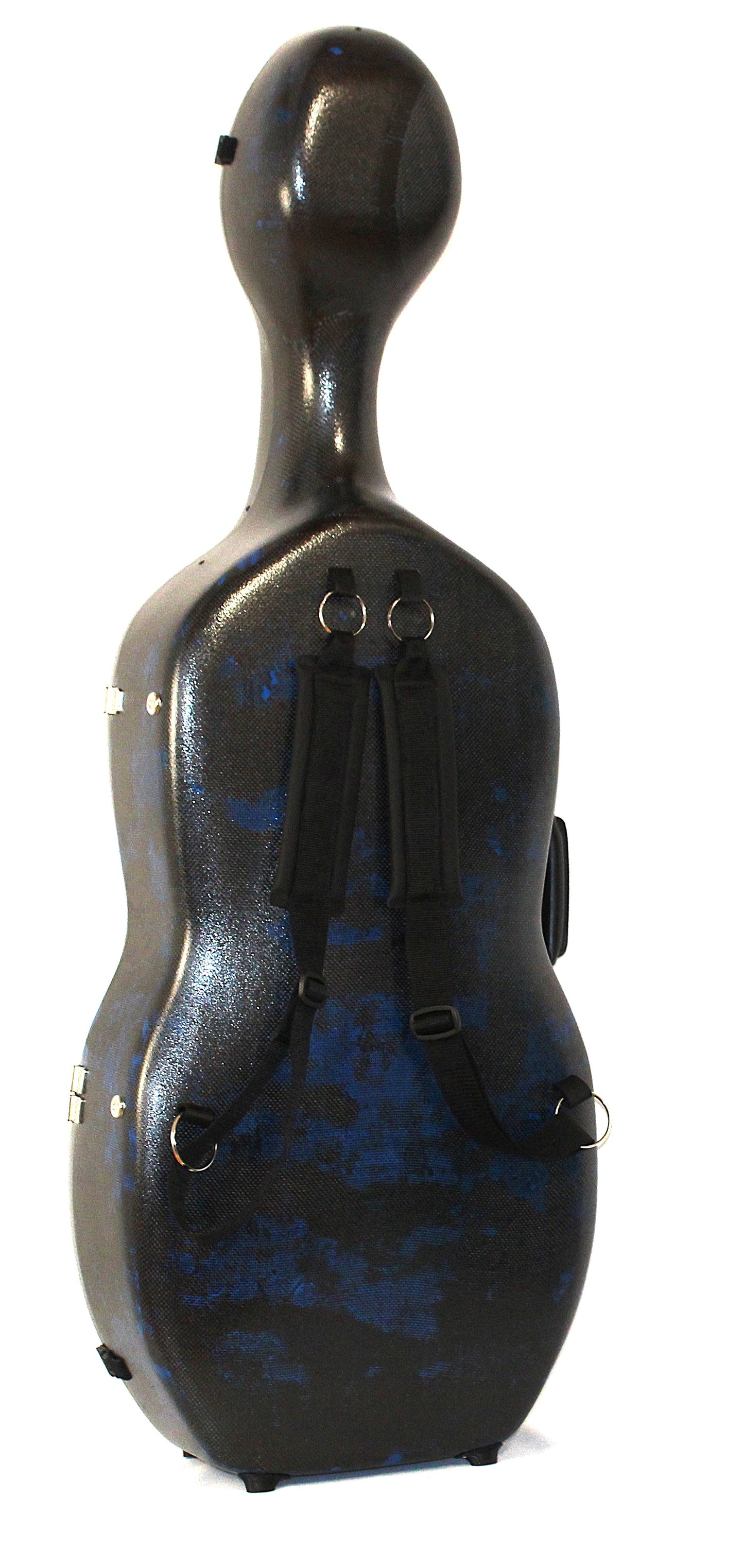 3D Blue Carbon Fiber Cello Case — Minor Cosmetic Imperfections