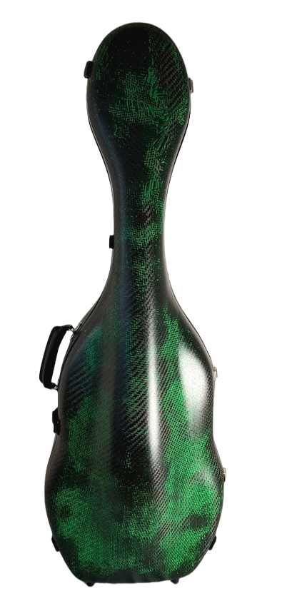 3D Green Carbon Fiber Tenor Viola da Gamba Case