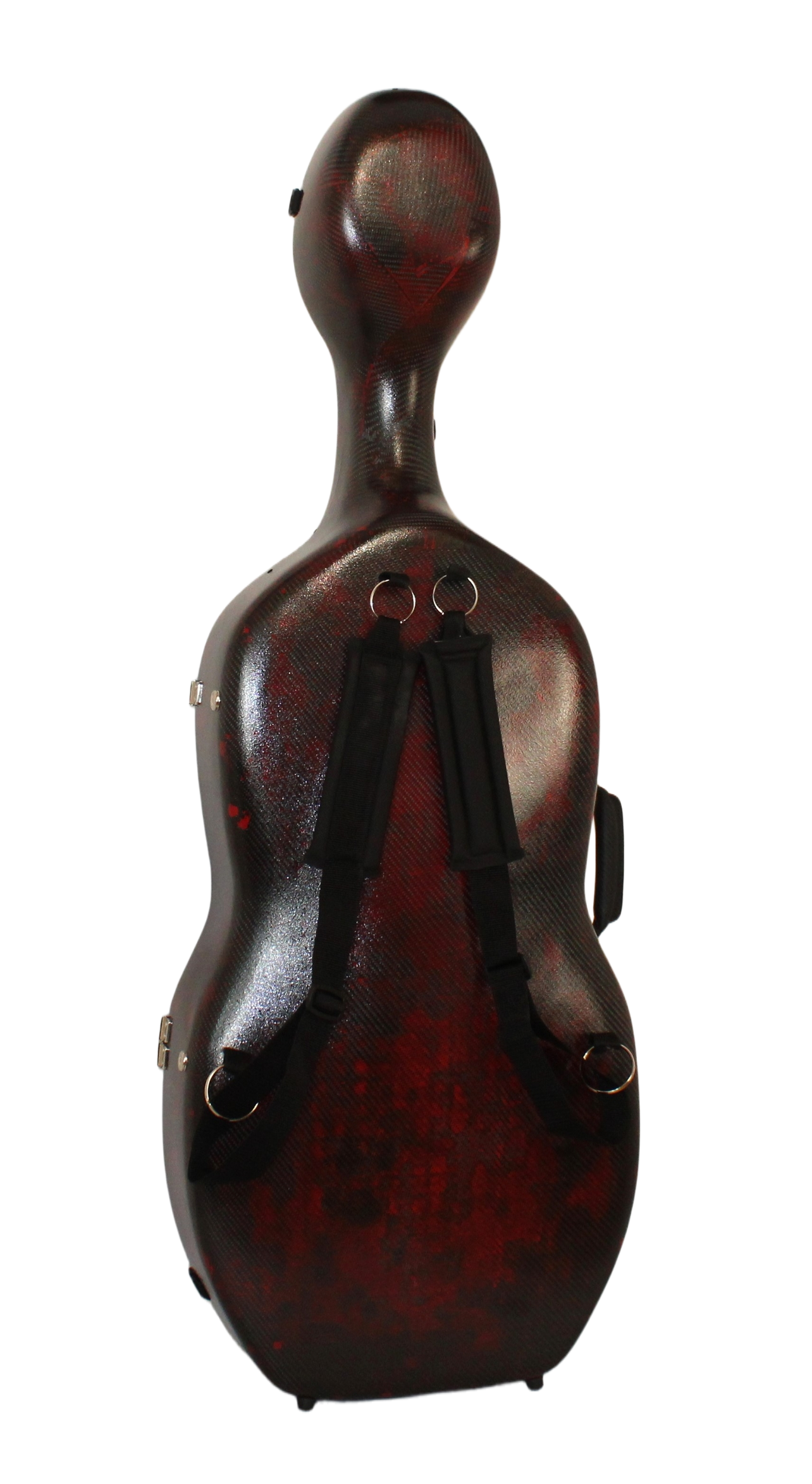 3D Red Carbon Fiber Cello Case