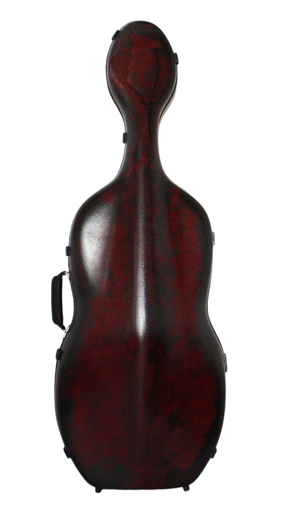3D Red Carbon Fiber Cello Case