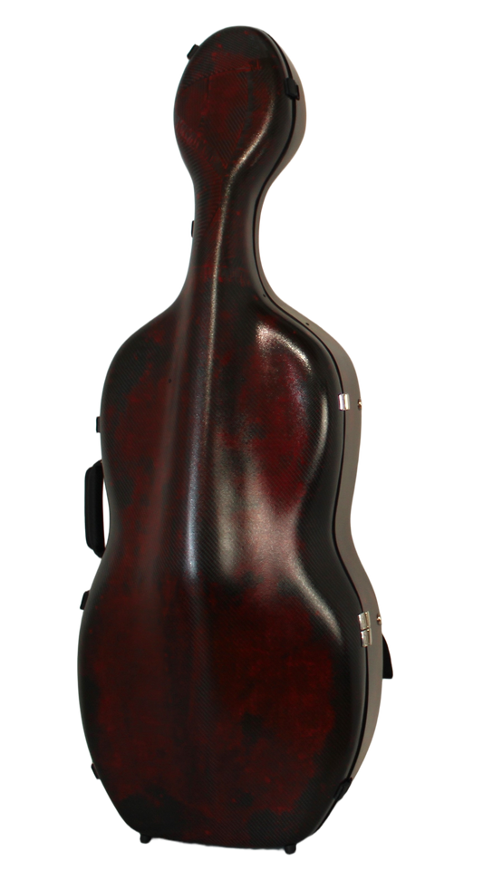 3D Red Carbon Fiber Cello Case