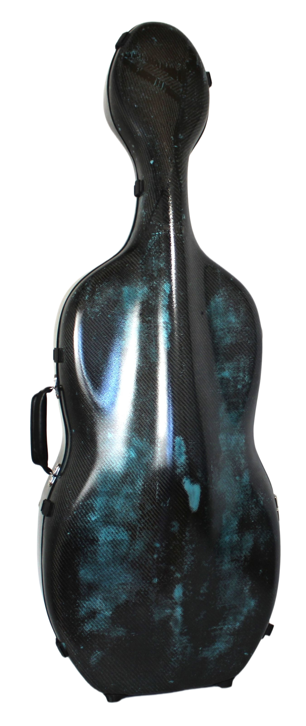 3D Turquoise Carbon Fiber Cello Case