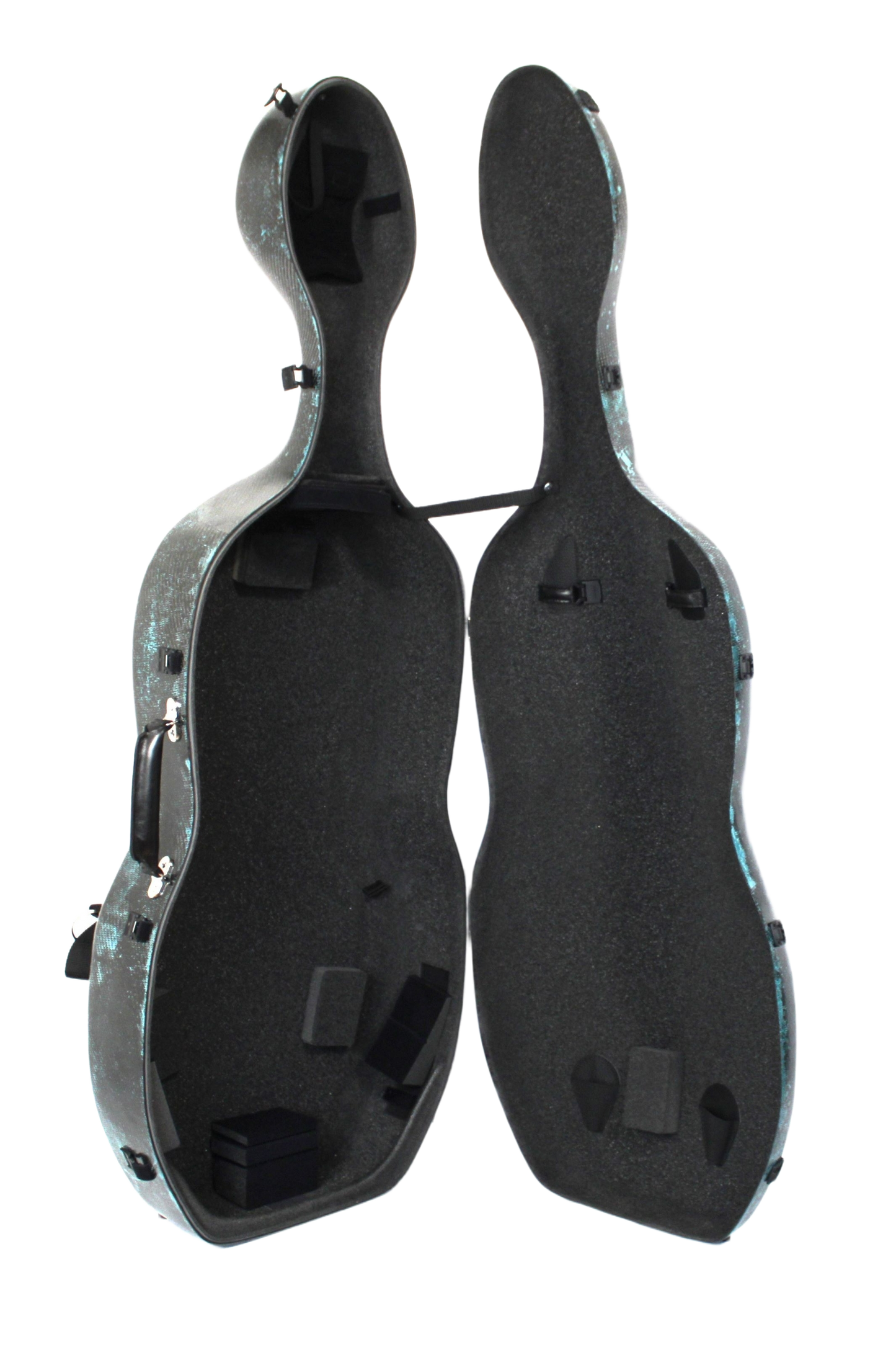 3D Turquoise Carbon Fiber Cello Case