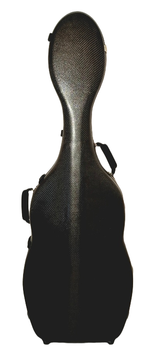 3D Black Carbon Fiber Bass Viola da Gamba Case