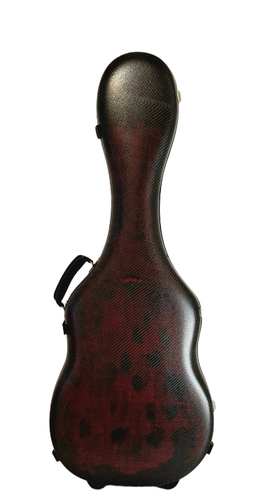 3D Red Carbon Fiber Guitar Case