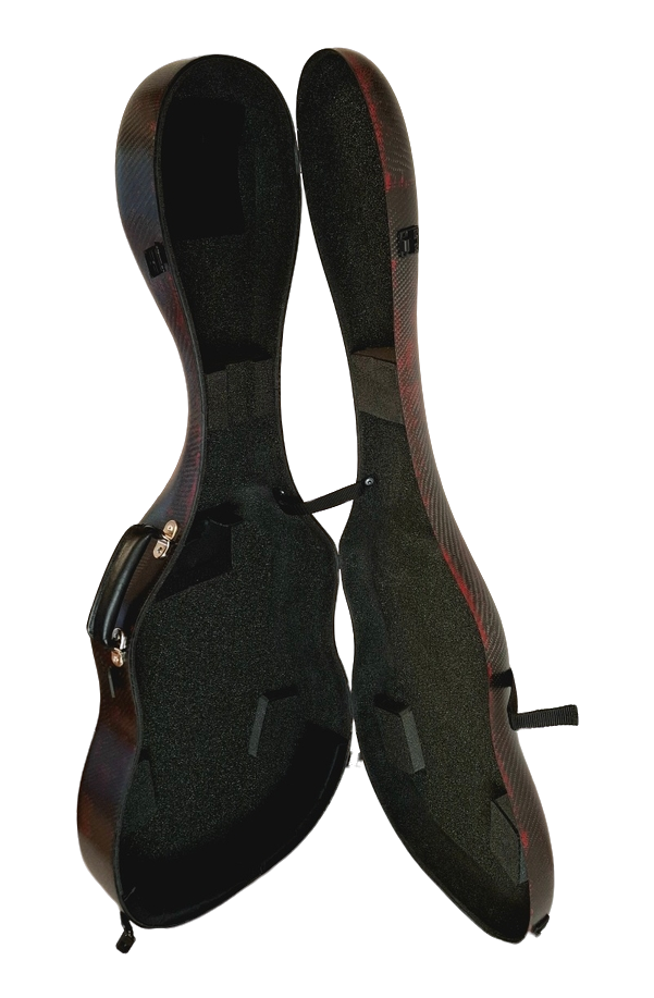 3D Red Carbon Fiber Guitar Case