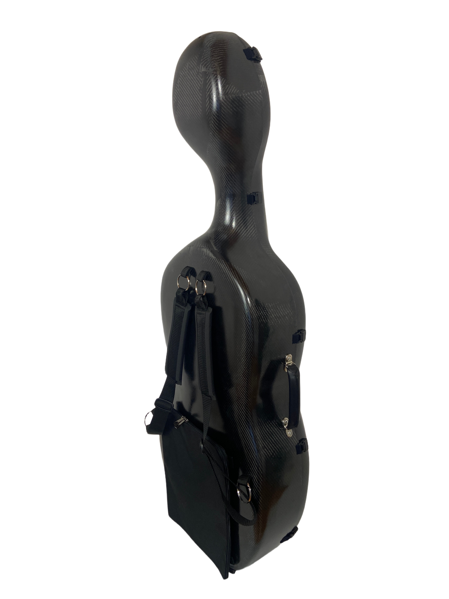 3D Black Carbon Fiber Cello Case