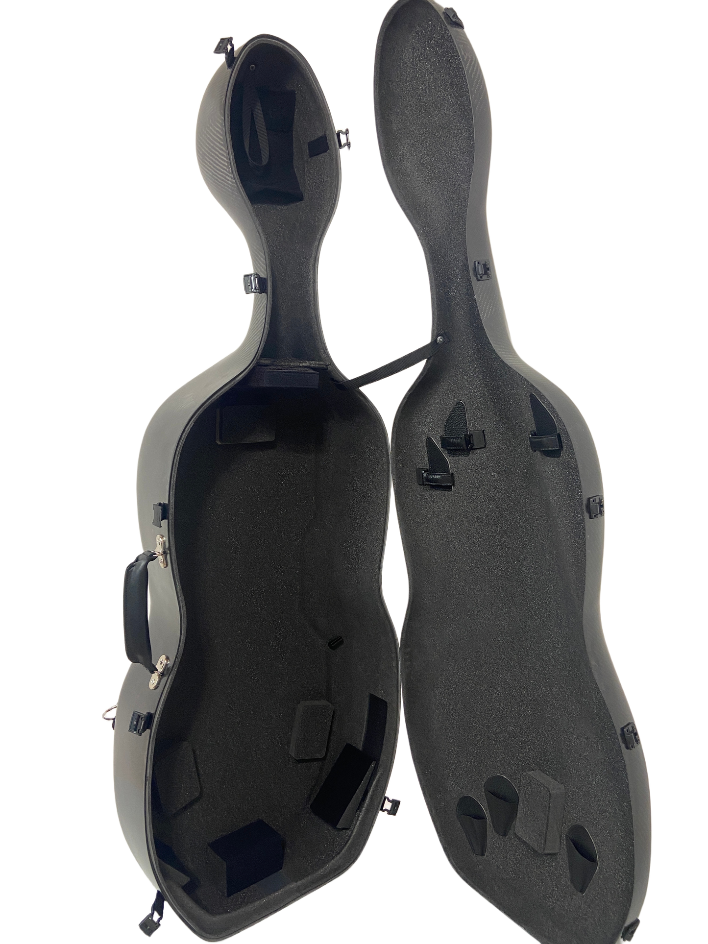 3D Black Carbon Fiber Cello Case
