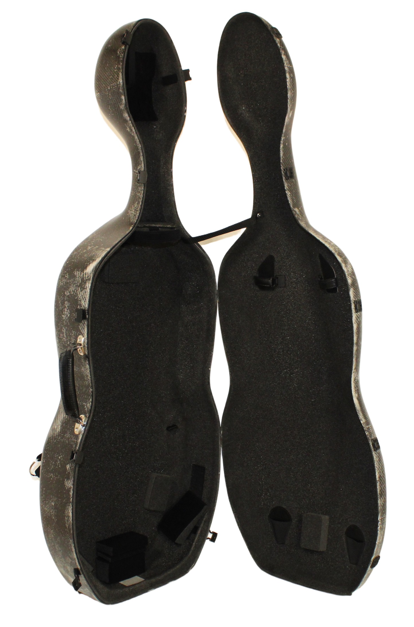 3D White Carbon Fiber Cello Case