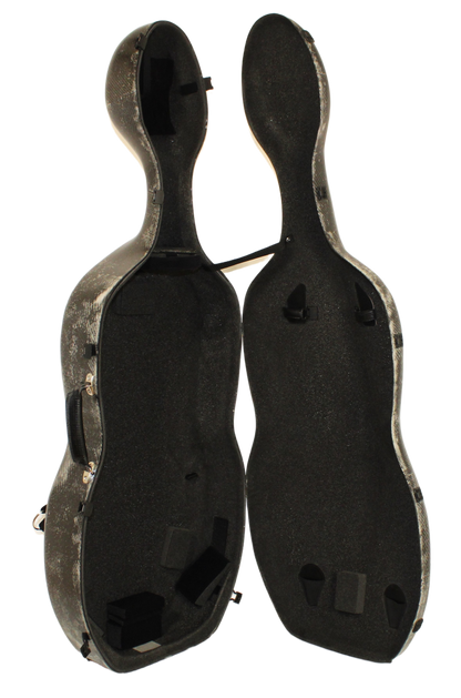 3D White Carbon Fiber Cello Case