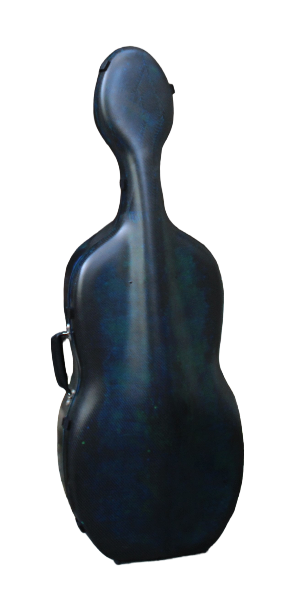 cello case in peacock 