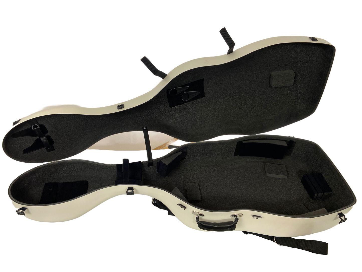 White Carbon Fiber Bass Viola da Gamba Case
