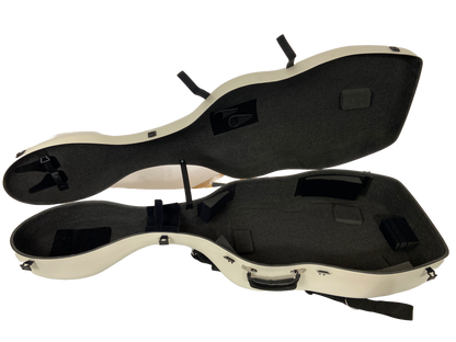 White Carbon Fiber Bass Viola da Gamba Case