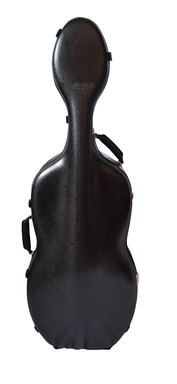 3D Black Carbon Cello Case